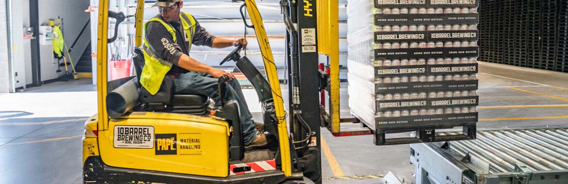 Forklift material handling
